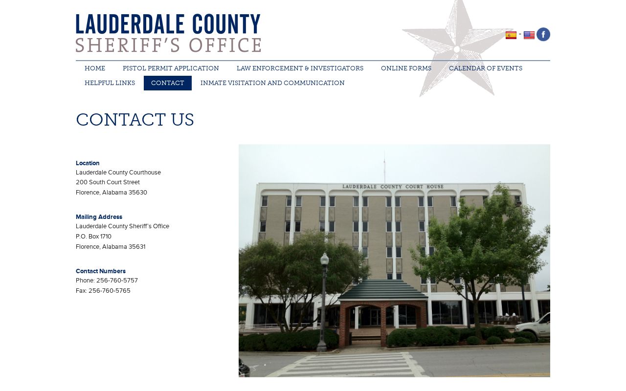 Lauderdale County Sheriff official contact information